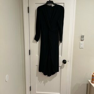Sandro Elegant Black Long Sleeve Dress